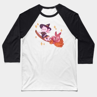 Witch bunny on a broom Baseball T-Shirt